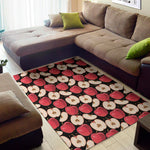 Apple Pattern Print Area Rug