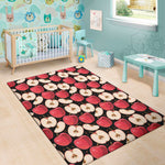 Apple Pattern Print Area Rug