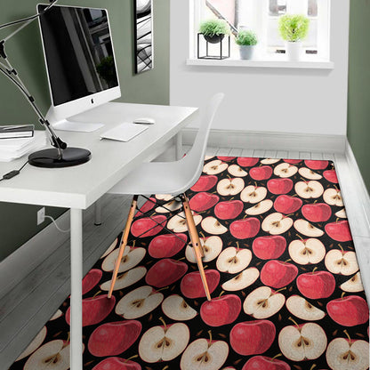 Apple Pattern Print Area Rug
