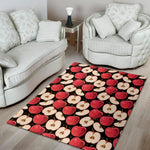 Apple Pattern Print Area Rug