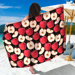Apple Pattern Print Beach Sarong Wrap