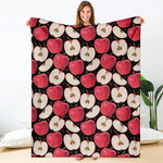 Apple Pattern Print Blanket