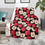 Apple Pattern Print Blanket