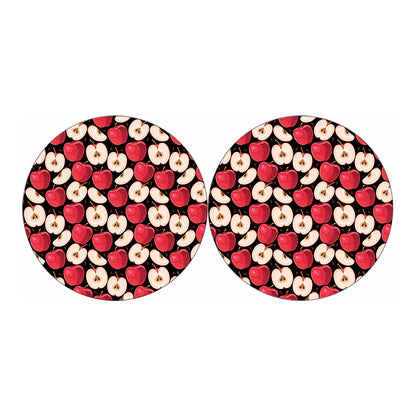 Apple Pattern Print Car Coasters