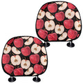 Apple Pattern Print Car Headrest Covers