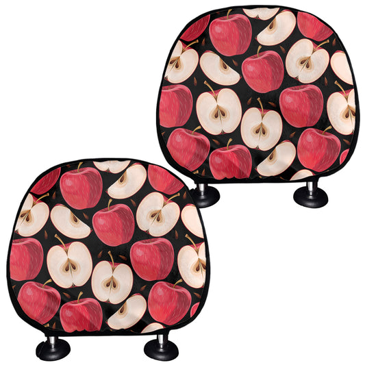 Apple Pattern Print Car Headrest Covers