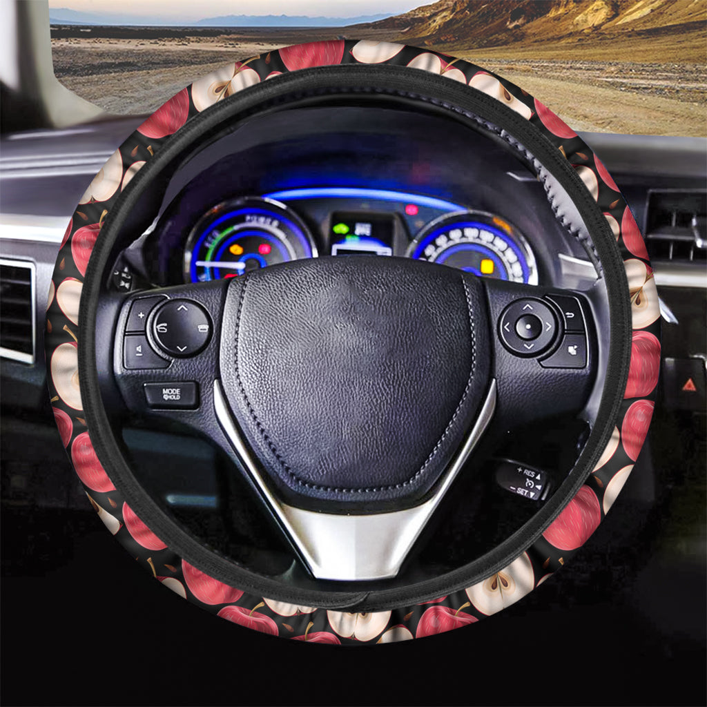 Apple Pattern Print Car Steering Wheel Cover