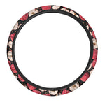 Apple Pattern Print Car Steering Wheel Cover