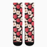 Apple Pattern Print Crew Socks