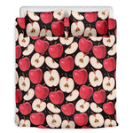 Apple Pattern Print Duvet Cover Bedding Set