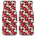 Apple Pattern Print Front and Back Car Floor Mats