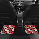Apple Pattern Print Front and Back Car Floor Mats