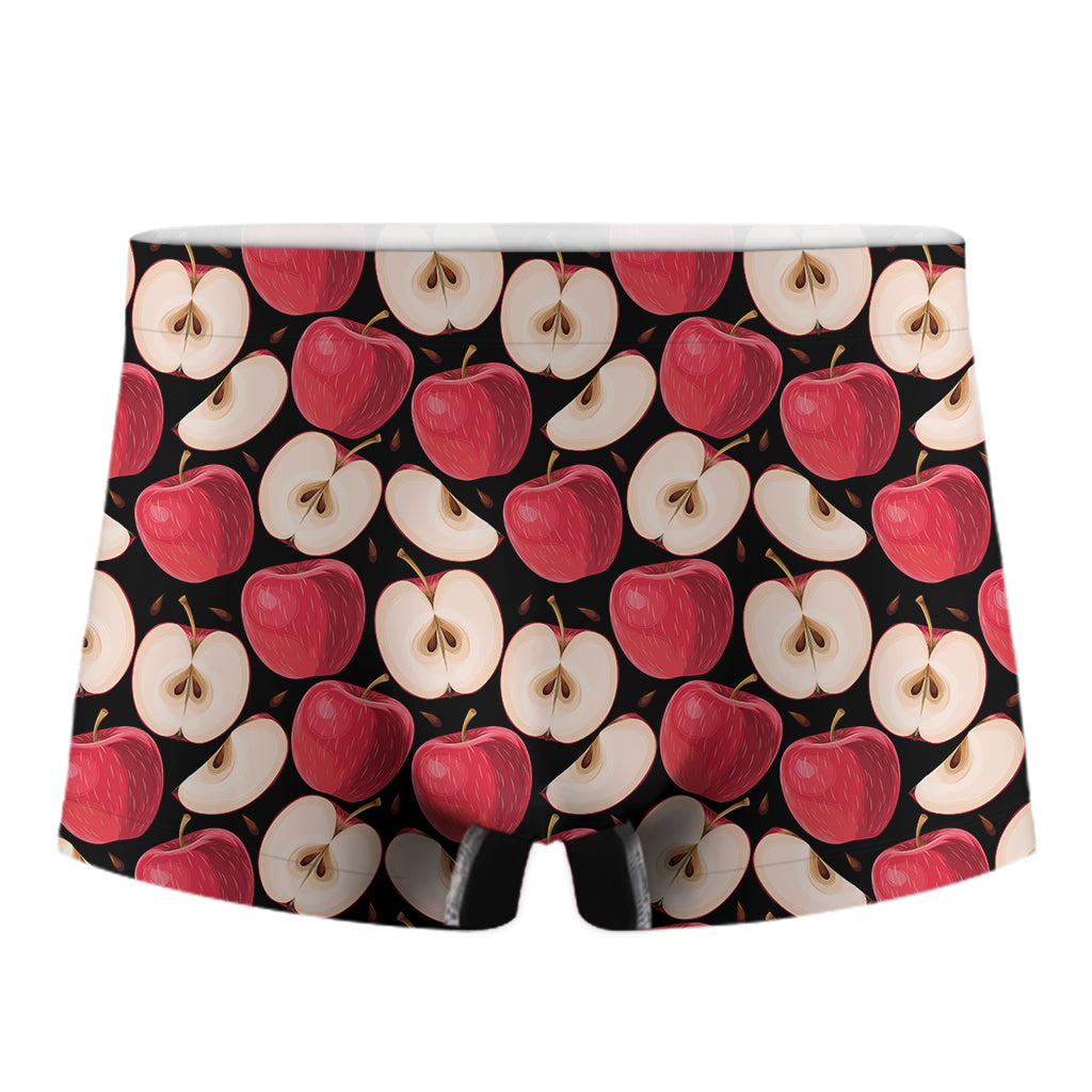 Apple Pattern Print Men's Boxer Briefs
