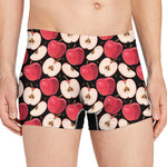 Apple Pattern Print Men's Boxer Briefs