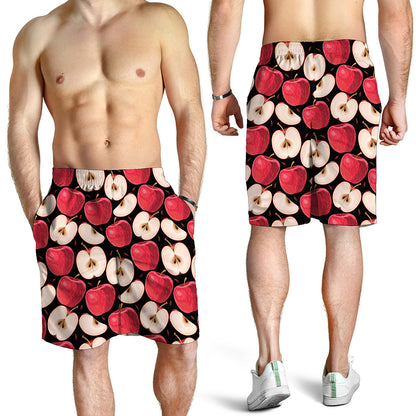 Apple Pattern Print Men's Shorts