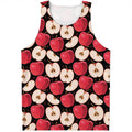Apple Pattern Print Men's Tank Top