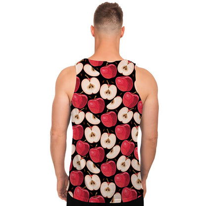 Apple Pattern Print Men's Tank Top