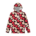 Apple Pattern Print Pullover Hoodie