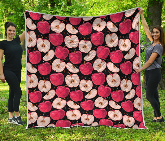 Apple Pattern Print Quilt