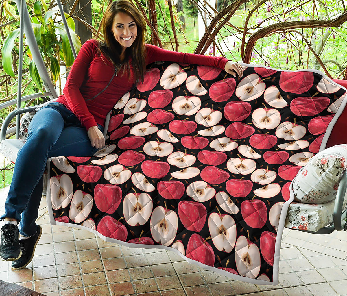 Apple Pattern Print Quilt