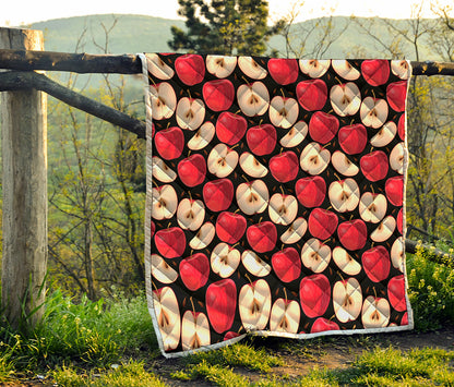 Apple Pattern Print Quilt