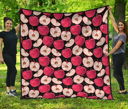 Apple Pattern Print Quilt