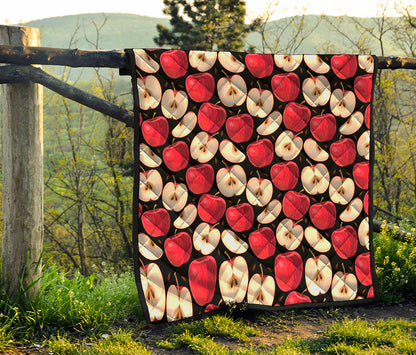 Apple Pattern Print Quilt
