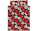 Apple Pattern Print Quilt Bed Set