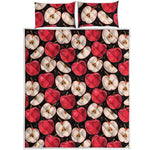 Apple Pattern Print Quilt Bed Set