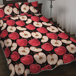 Apple Pattern Print Quilt Bed Set