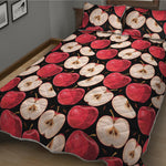 Apple Pattern Print Quilt Bed Set