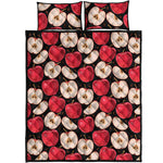 Apple Pattern Print Quilt Bed Set