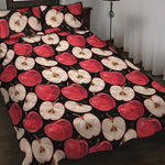 Apple Pattern Print Quilt Bed Set