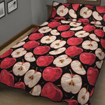 Apple Pattern Print Quilt Bed Set