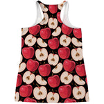 Apple Pattern Print Women's Racerback Tank Top