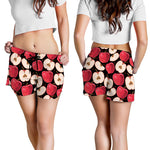 Apple Pattern Print Women's Shorts