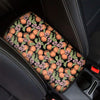 Apricot And Flower Pattern Print Car Center Console Cover