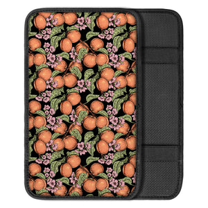 Apricot And Flower Pattern Print Car Center Console Cover