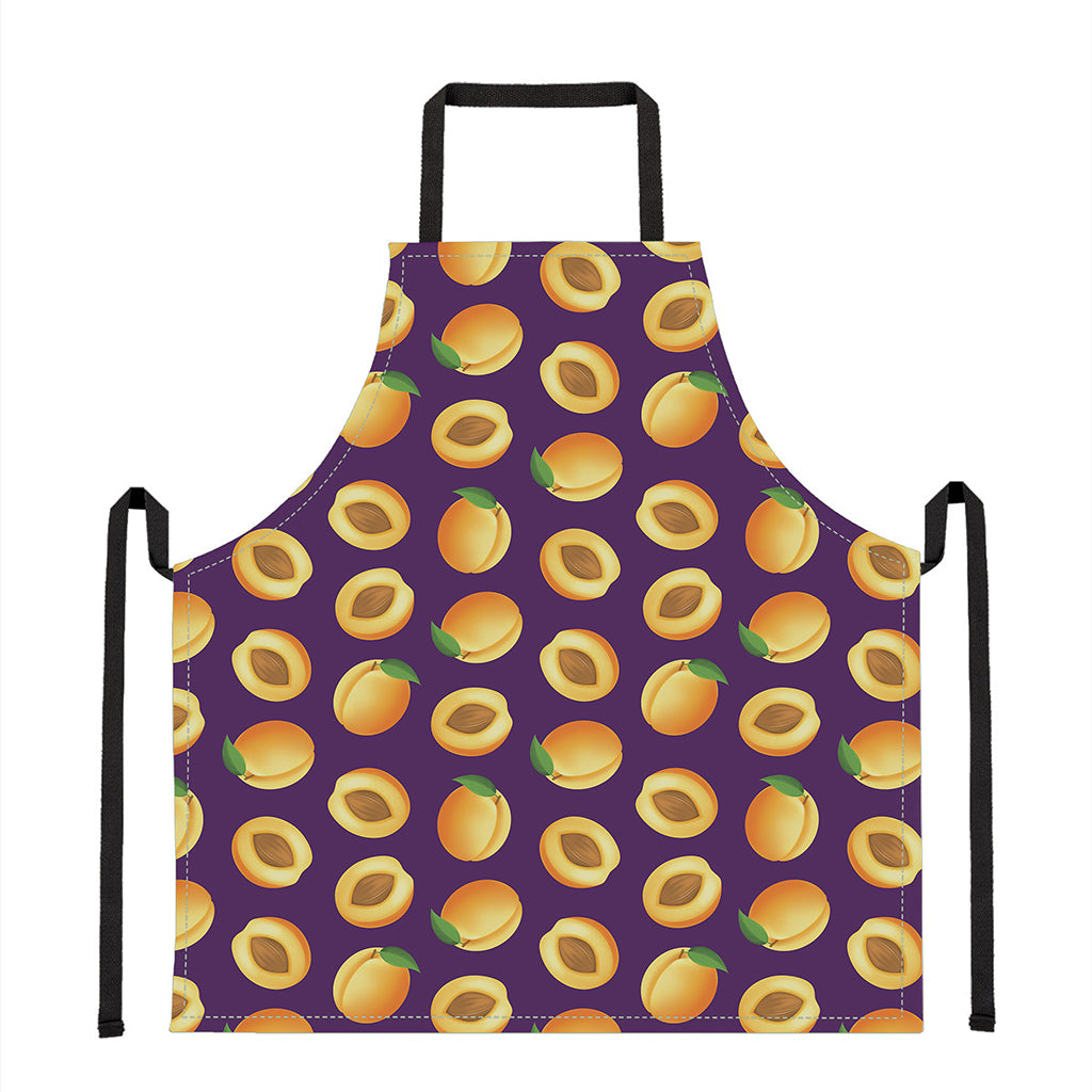 Apricot Fruit Pattern Print Apron