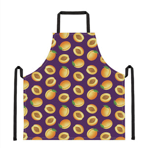 Apricot Fruit Pattern Print Apron