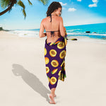 Apricot Fruit Pattern Print Beach Sarong Wrap