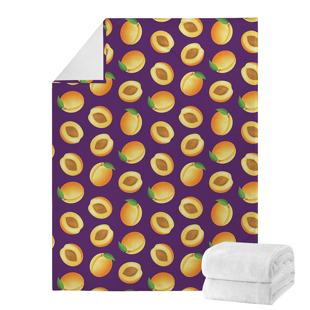 Apricot Fruit Pattern Print Blanket