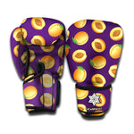 Apricot Fruit Pattern Print Boxing Gloves