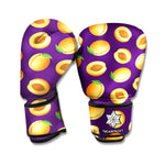 Apricot Fruit Pattern Print Boxing Gloves