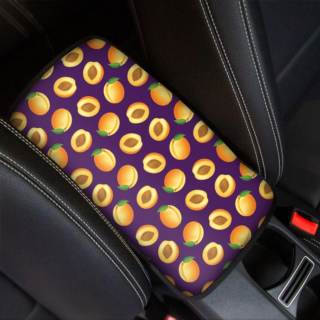 Apricot Fruit Pattern Print Car Center Console Cover