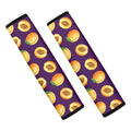 Apricot Fruit Pattern Print Car Seat Belt Covers