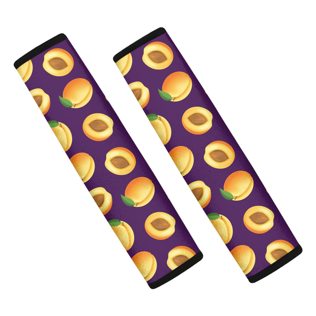 Apricot Fruit Pattern Print Car Seat Belt Covers