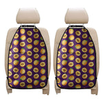 Apricot Fruit Pattern Print Car Seat Organizers
