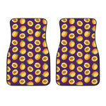 Apricot Fruit Pattern Print Front Car Floor Mats