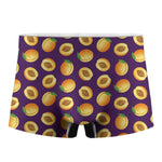Apricot Fruit Pattern Print Men's Boxer Briefs